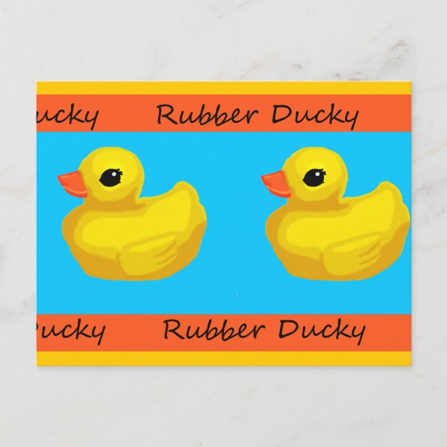 Rubber Ducky Blank vykort (Framsida)