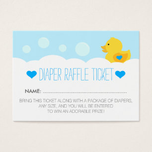 Rubber Ducky bubbelbadpojkebaby shower Visitkort
