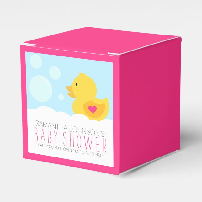 Rubber Ducky Bubble Bath Girl Shower Presentaskar (Framsidan Sidan)