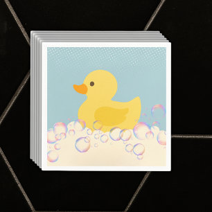 Rubber Ducky Bubbles Baby Shower Pappersservett