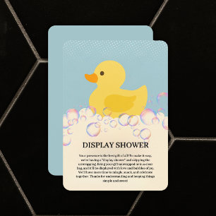 Rubber Ducky Bubbles Baby Shower Tilläggskort