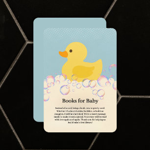 Rubber Ducky Bubbles Baby Shower Tilläggskort