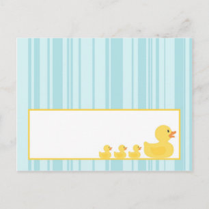 Rubber Ducky Bubbles med skrivbart monteringskort Vykort