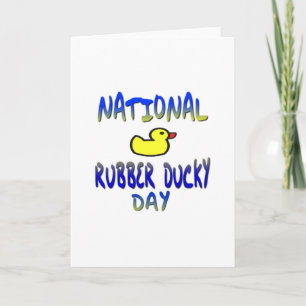 Rubber Ducky dag för medborgare Helgkort