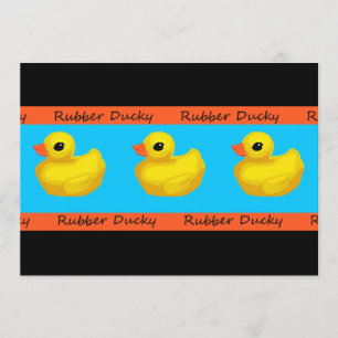 Rubber Ducky Födelsedagsfest inbjudan