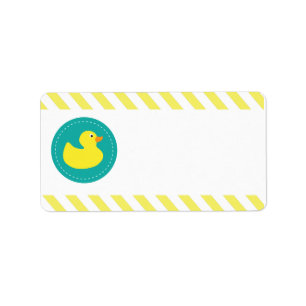 Rubber Ducky förbigår etiketter Adressetikett