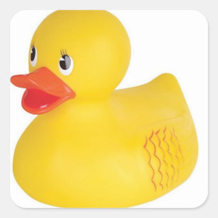 Rubber Ducky Fyrkantigt Klistermärke