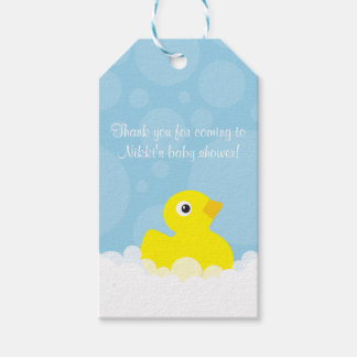 Rubber Ducky Gift Märkre - Blue Presentetikett