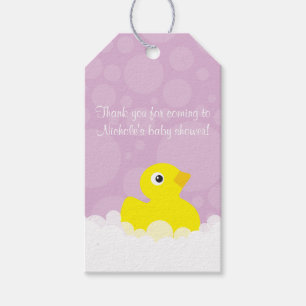 Rubber Ducky Gift Märkre - Lilac Presentetikett