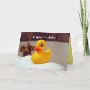 Rubber Ducky Grattis på födelsedagen Kort