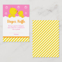 Rubber Ducky Gult and Rosa Diaper Raffle