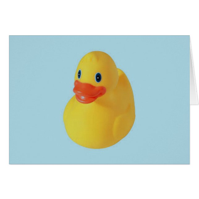 Rubber Ducky Hälsningskort (Framsidan Horizontal)
