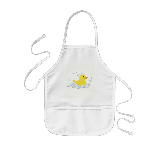 Rubber Ducky i Bubbles Barnförkläde (Framsidan)