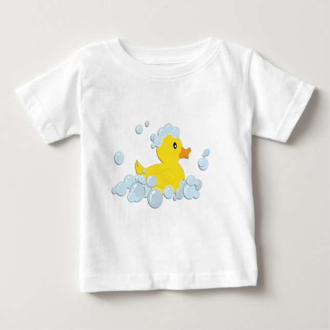Rubber Ducky i Bubbles Tee Shirt (Framsida)
