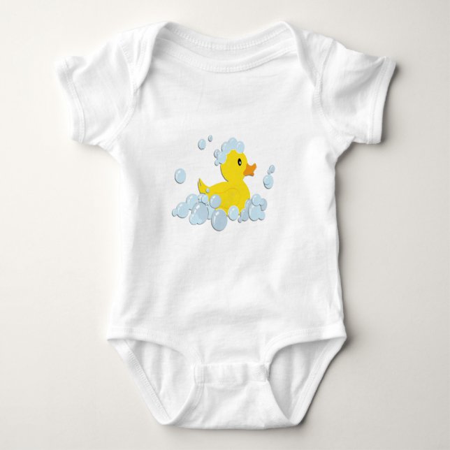 Rubber Ducky i Bubbles Tee Shirt (Framsida)