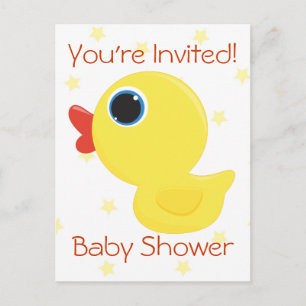 Rubber Ducky Inbjudan Vykort