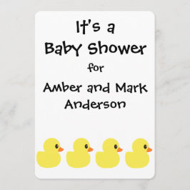 "Rubber Ducky"-inbjudningar Inbjudningar
