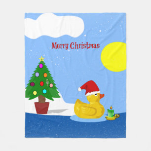 Rubber Ducky jul Fleecefilt