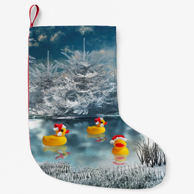 Rubber ducky jul liten julstrumpa (Framsidan)