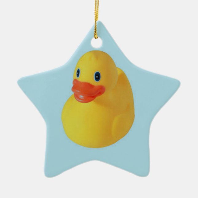 Rubber Ducky Julgransprydnad Keramik (Framsidan)