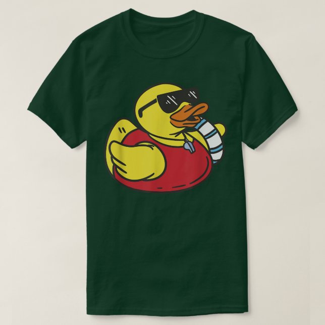 Rubber Ducky Li Coola Rubber Anka sommaren Party A T Shirt (Design framsida)