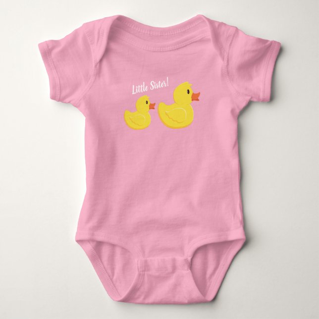 Rubber Ducky Little Sister T Shirt (Framsida)