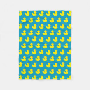 Rubber Ducky Mönster Fleece Blanket