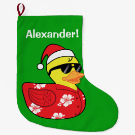 Rubber Ducky Namn-Anpassade för jul Stor Julstrumpa