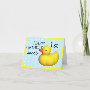 Rubber Ducky på födelsedagen Kort