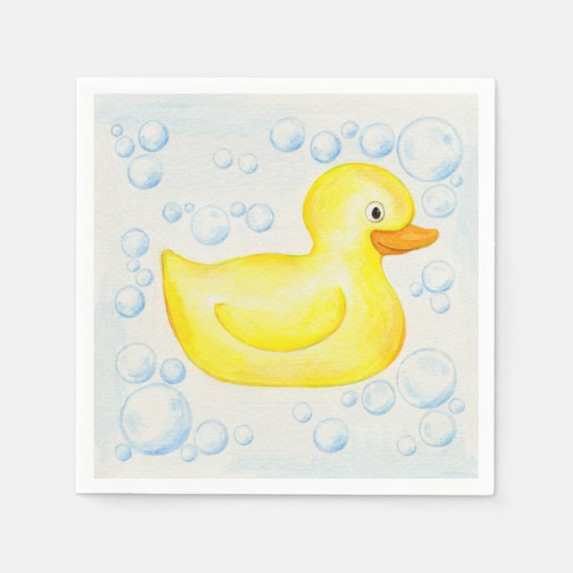Rubber Ducky papper napkin Pappersservett (Framsidan)