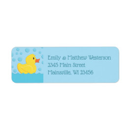 Rubber Ducky Returadress etiketter etiketter