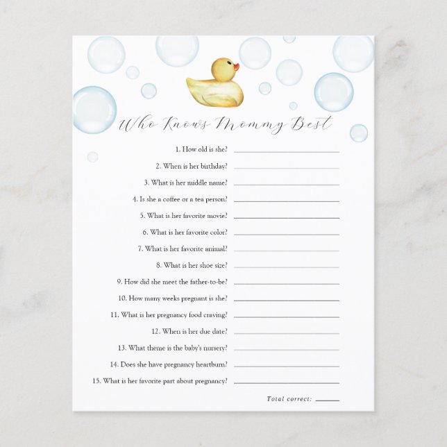 Rubber Ducky som känner Mamma best (Framsida)