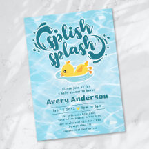 Rubber Ducky Splish Stänk Baby Shower