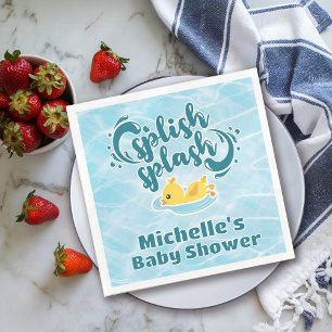 Rubber Ducky Splish Stänk Baby Shower Pappersservett