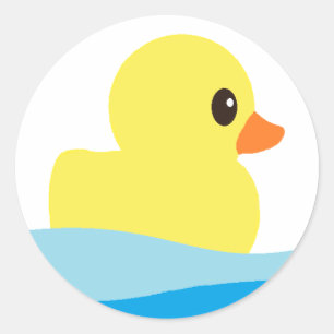 "Rubber Ducky" Stickers Runt Klistermärke