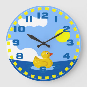 Rubber Ducky Stor Klocka