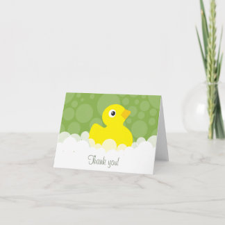 Rubber Ducky tackkort - grönt