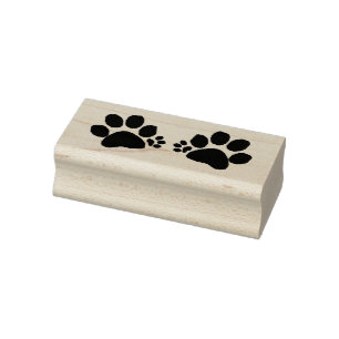Rubber frimärke - Polydactyl tass avtryck Stämpel