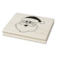 Rubber Frimärke - Santa Ansikte
