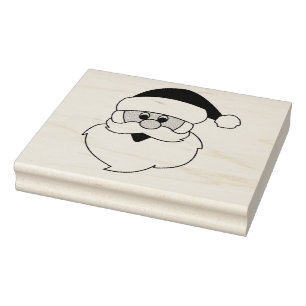 Rubber Frimärke - Santa Ansikte Stämpel