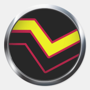 RUBBER LATEX PRIDE MEDALLION RUNT KLISTERMÄRKE