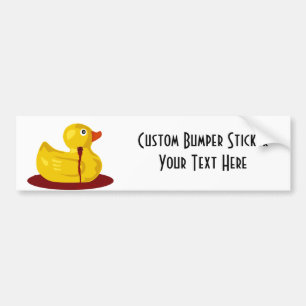 Rubber skjuten ankanacke - blöda Rubber Ducky Bildekal
