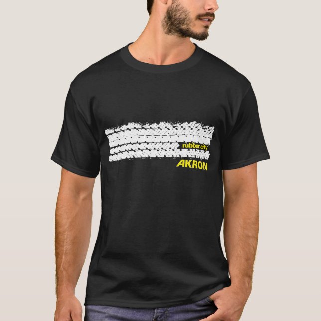 Rubber stadsdäckdäckmönster t-shirt (Framsida)