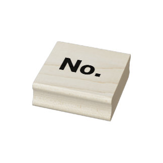 Rubber Stamp 2" x 2": No. Stämpel