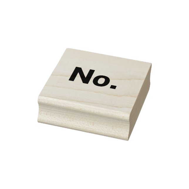 Rubber Stamp 2" x 2": No. Stämpel (Stämpel)
