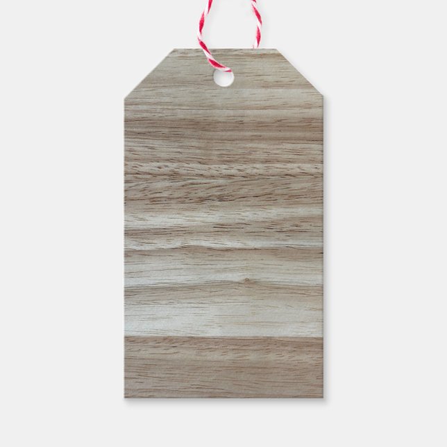 Rubberwood Wood Grain Presentetikett (Framsidan)