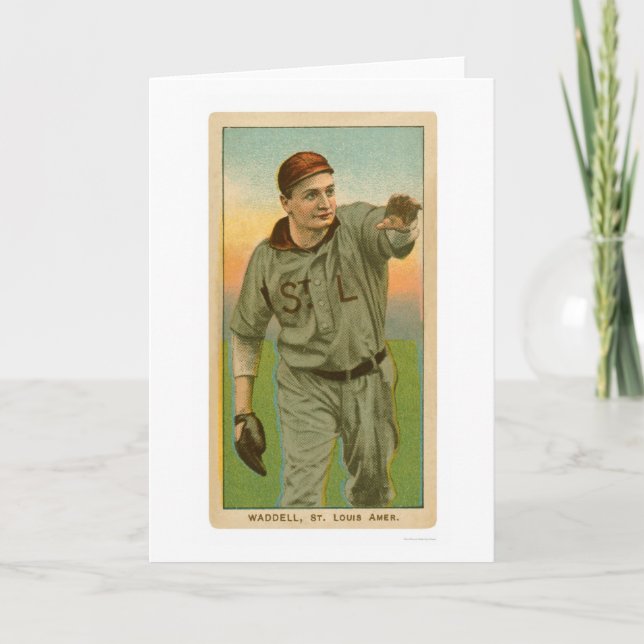 Rube Waddell Baseball 1909 Kort (Framsida)