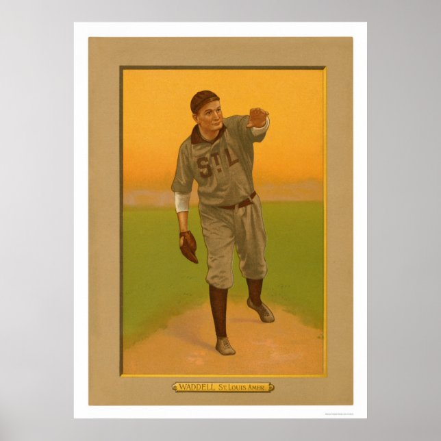 Rube Waddell  Baseball 1911 Poster (Framsidan)