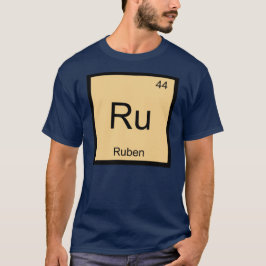 Ruben Namn kemi Inslag Periodic Bord Tee Shirt