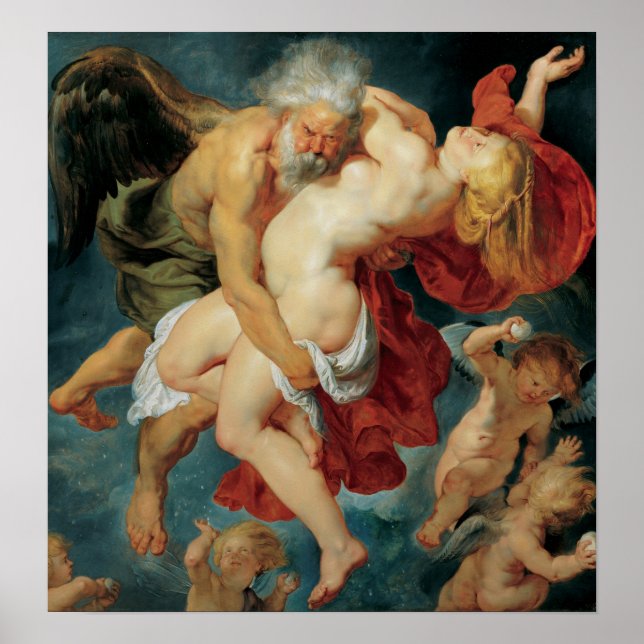 Rubens - Borei Abducts Orifia, 1620 Poster (Framsidan)
